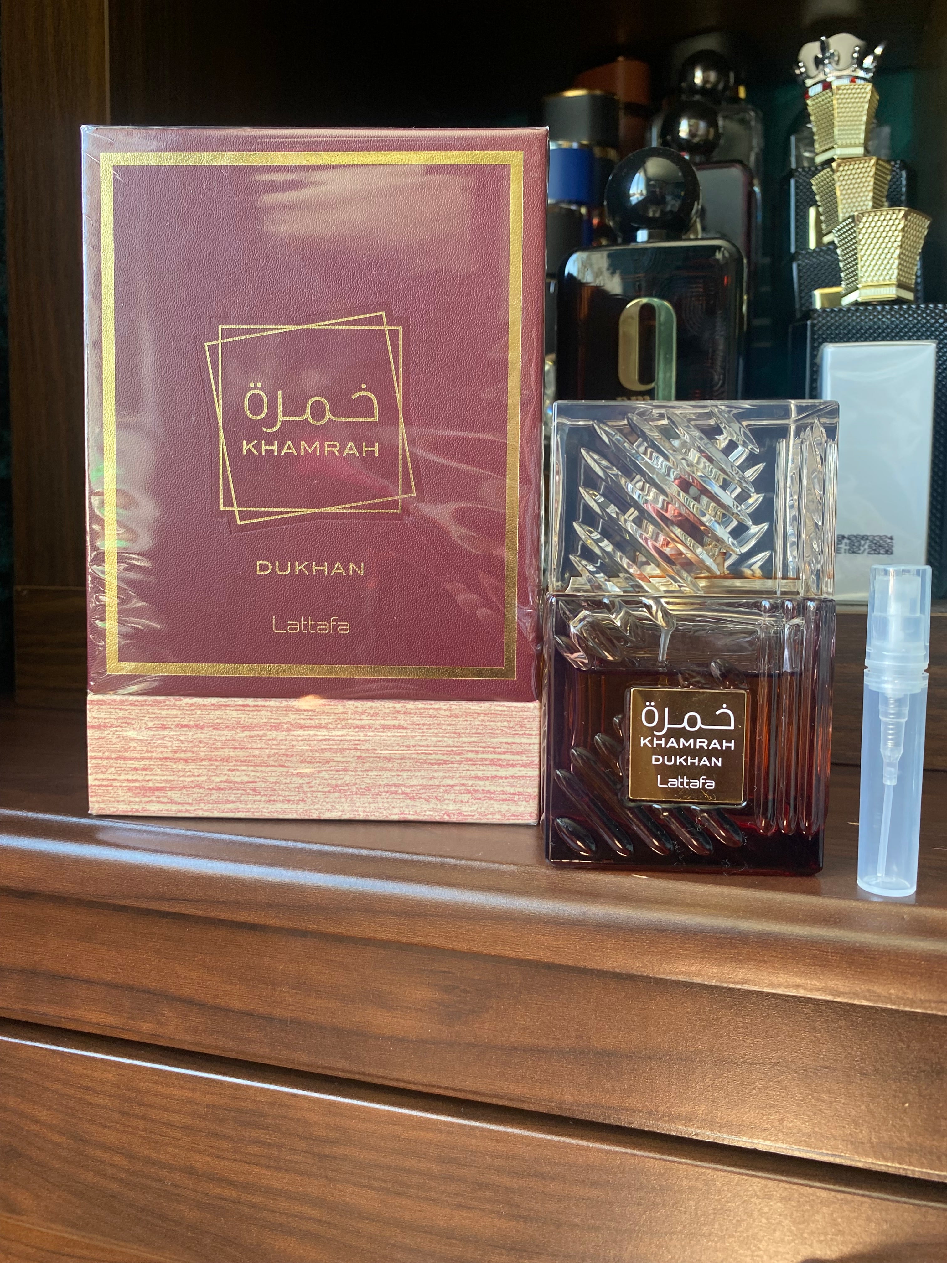 Lattafa - Khamrah Dukhan, 3ml Decant