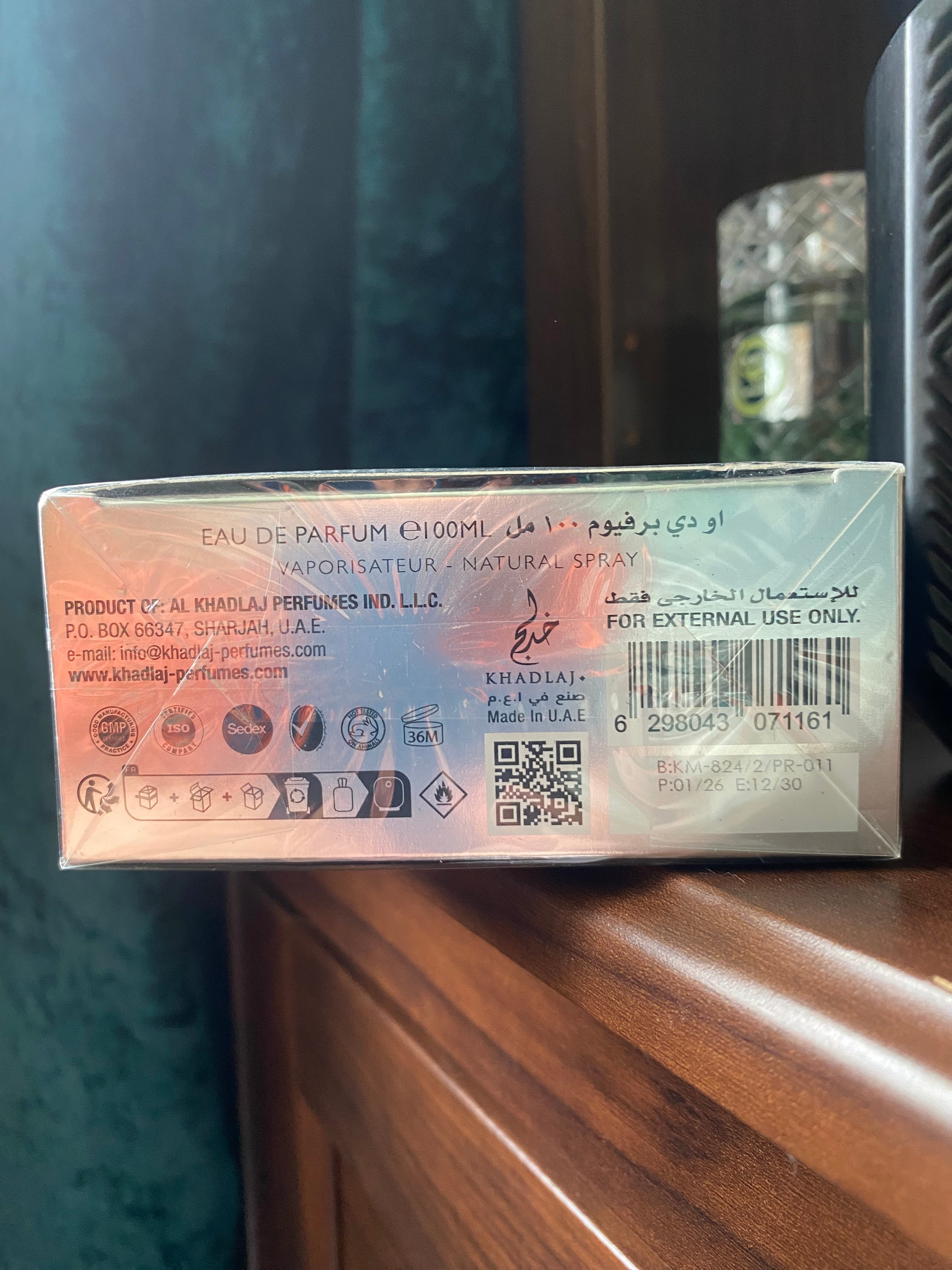 Khadlaj - Onyx Silver. 100ml