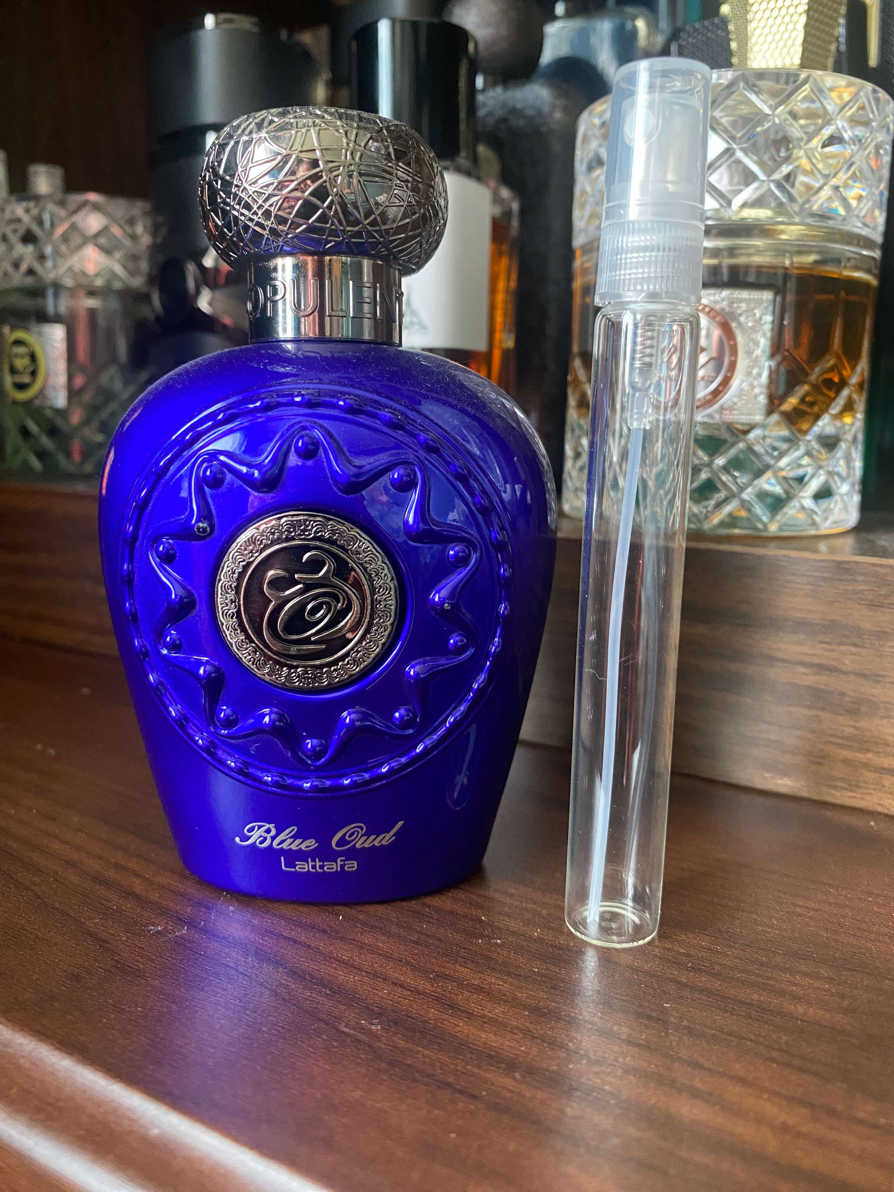 Lattafa Opulent Blue Oud, 10ml Decant