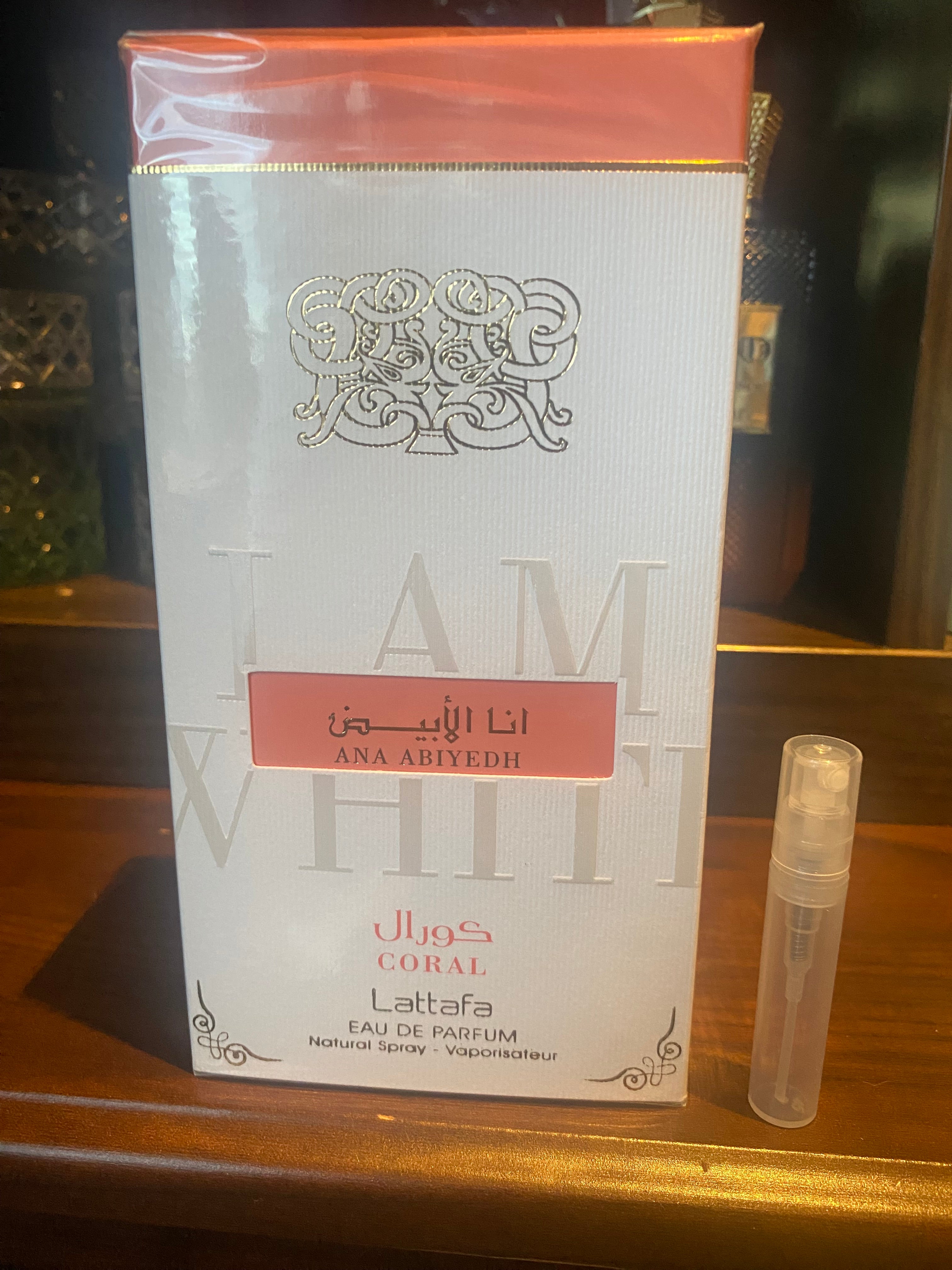 Lattafa Ana Abiyedh Coral, 3ml Decant
