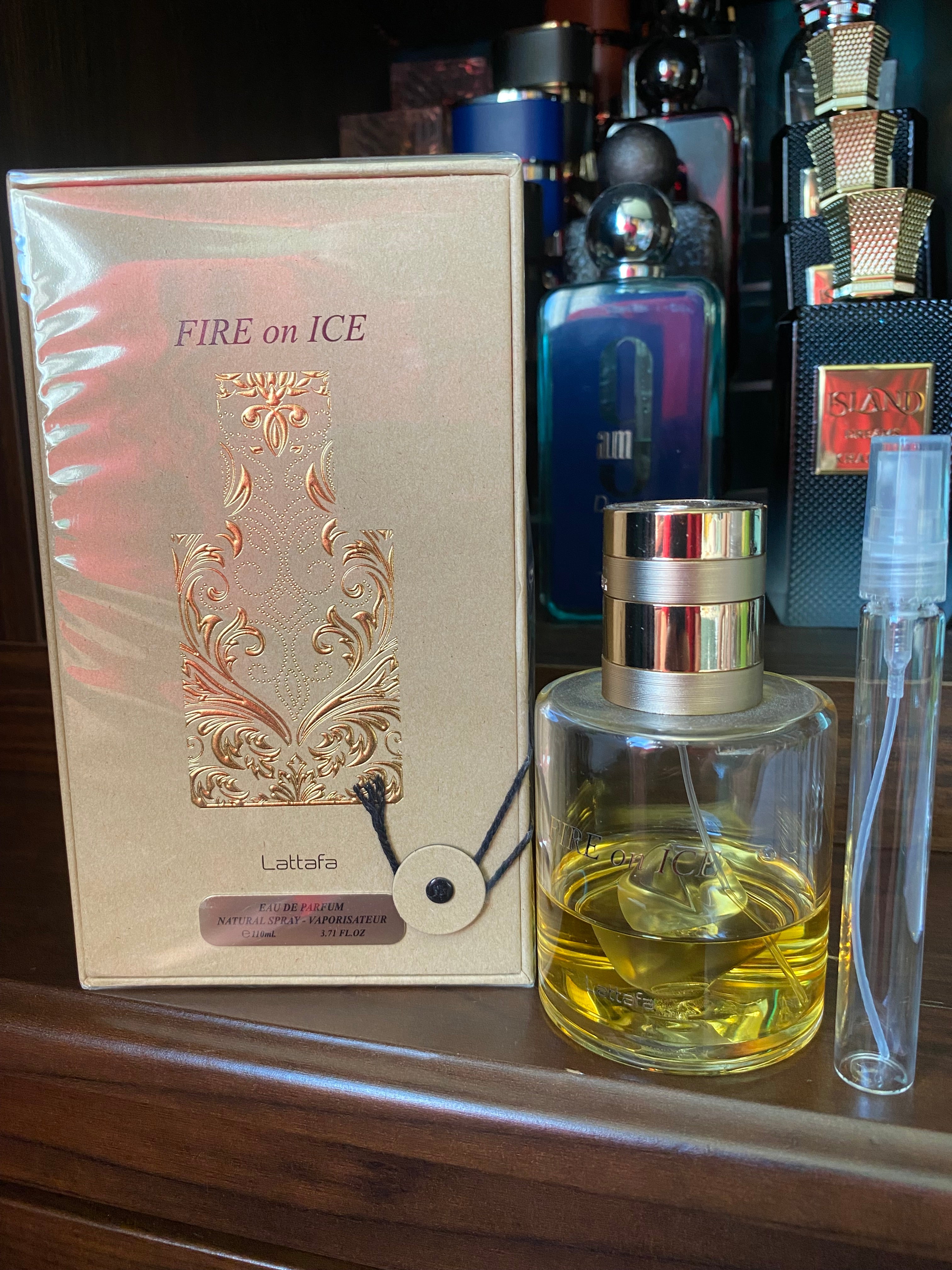 Lattafa Fire on Ice, 10ml Decant