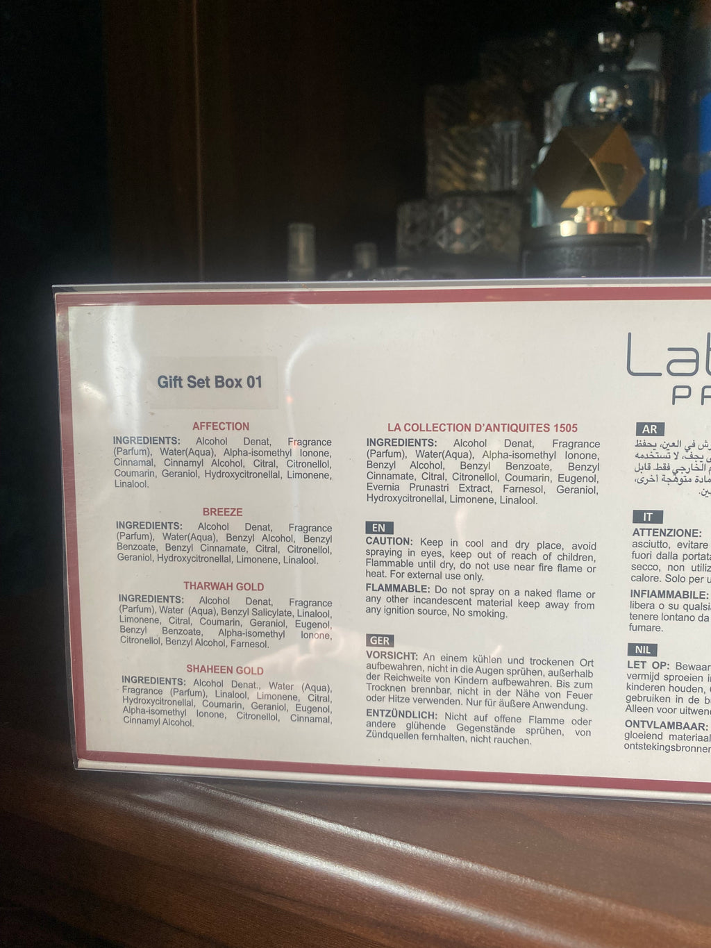 Lattafa Pride 5 piece Gift Set 01.