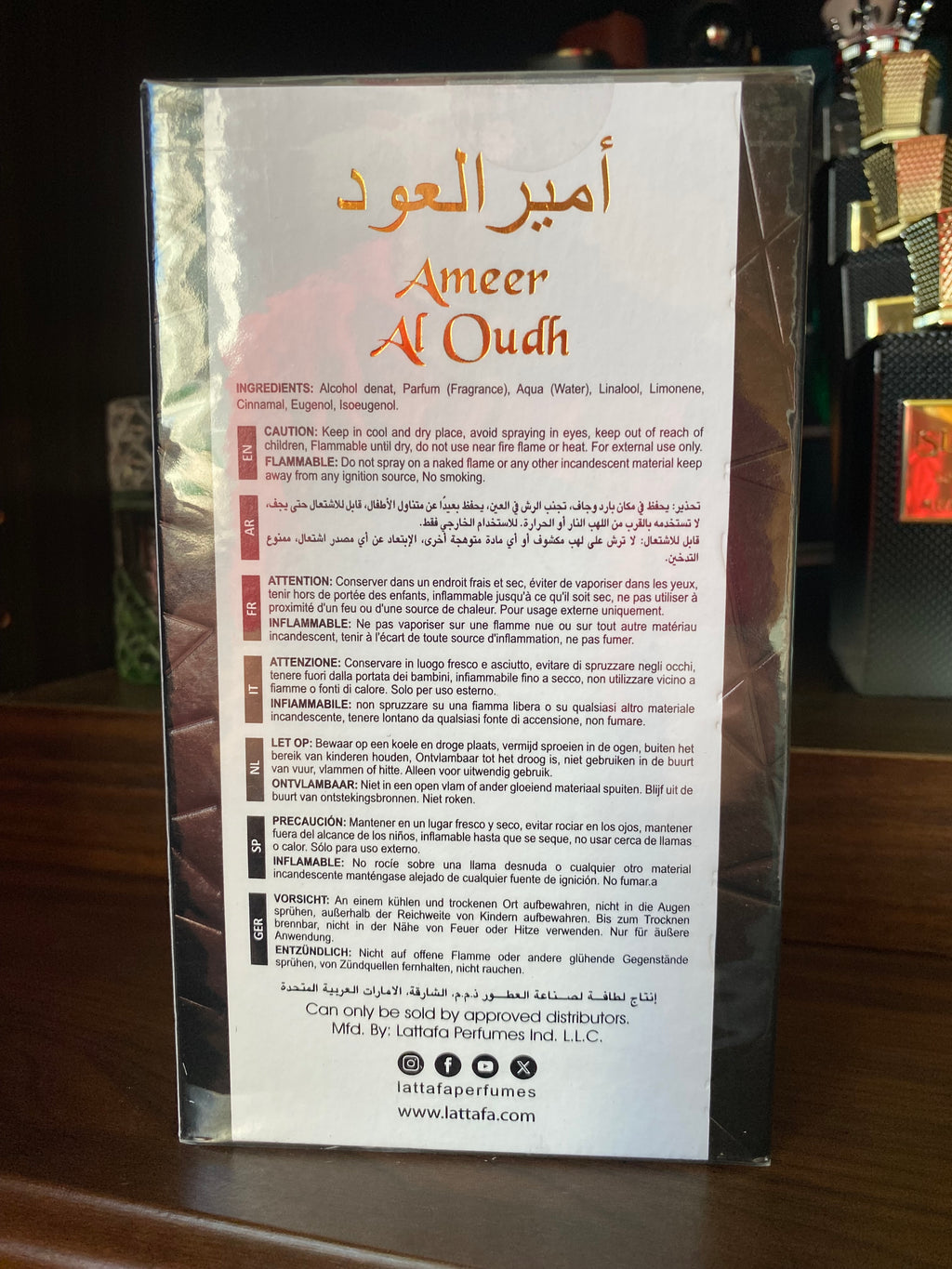 Lattafa Ameer Al Oudh Intense Oud, 100ml