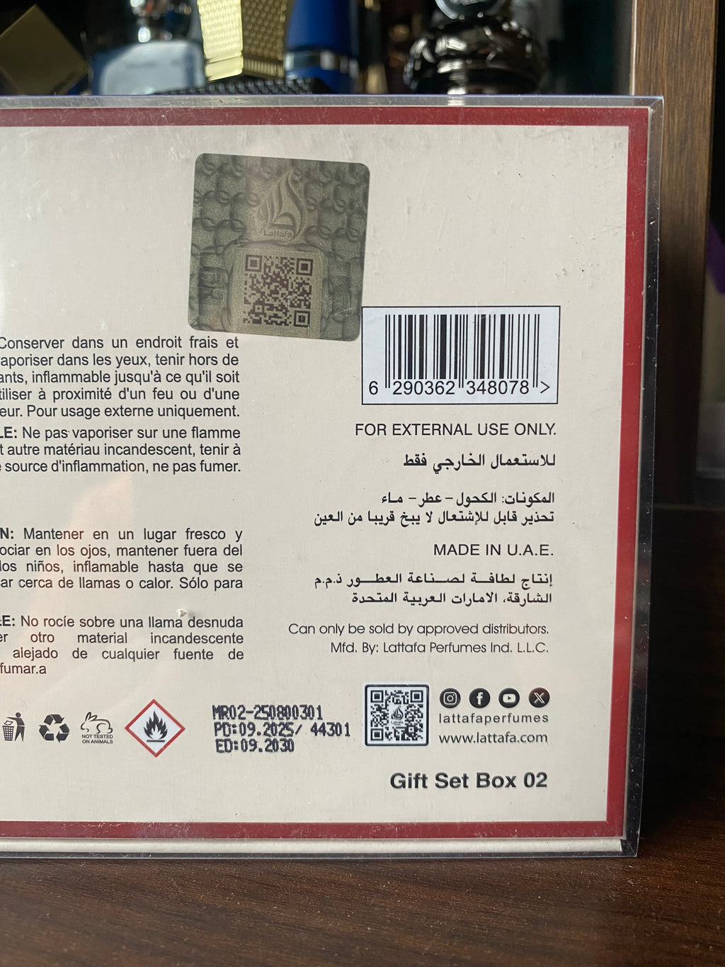 Lattafa Pride 5 piece Gift Set 02.