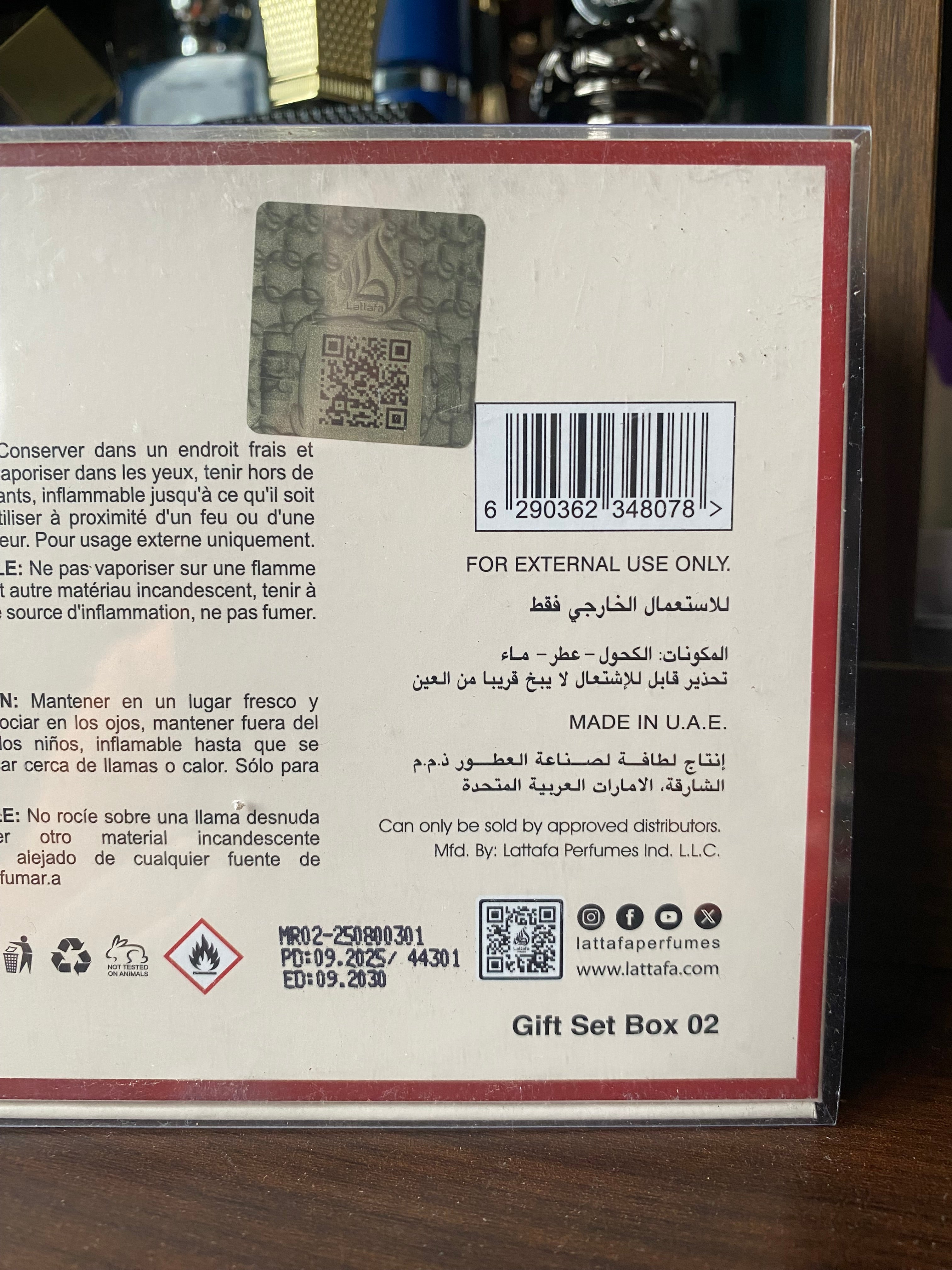 Lattafa Pride 5 piece Gift Set 02.