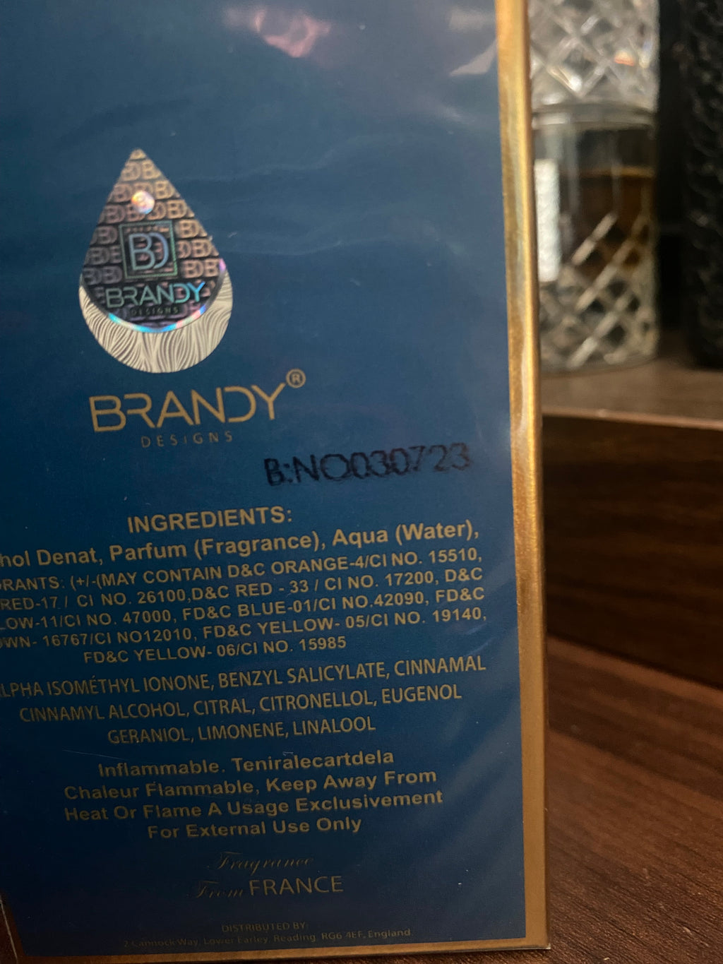 Brandy Designs - Daniel & Gloria King. 100ml
