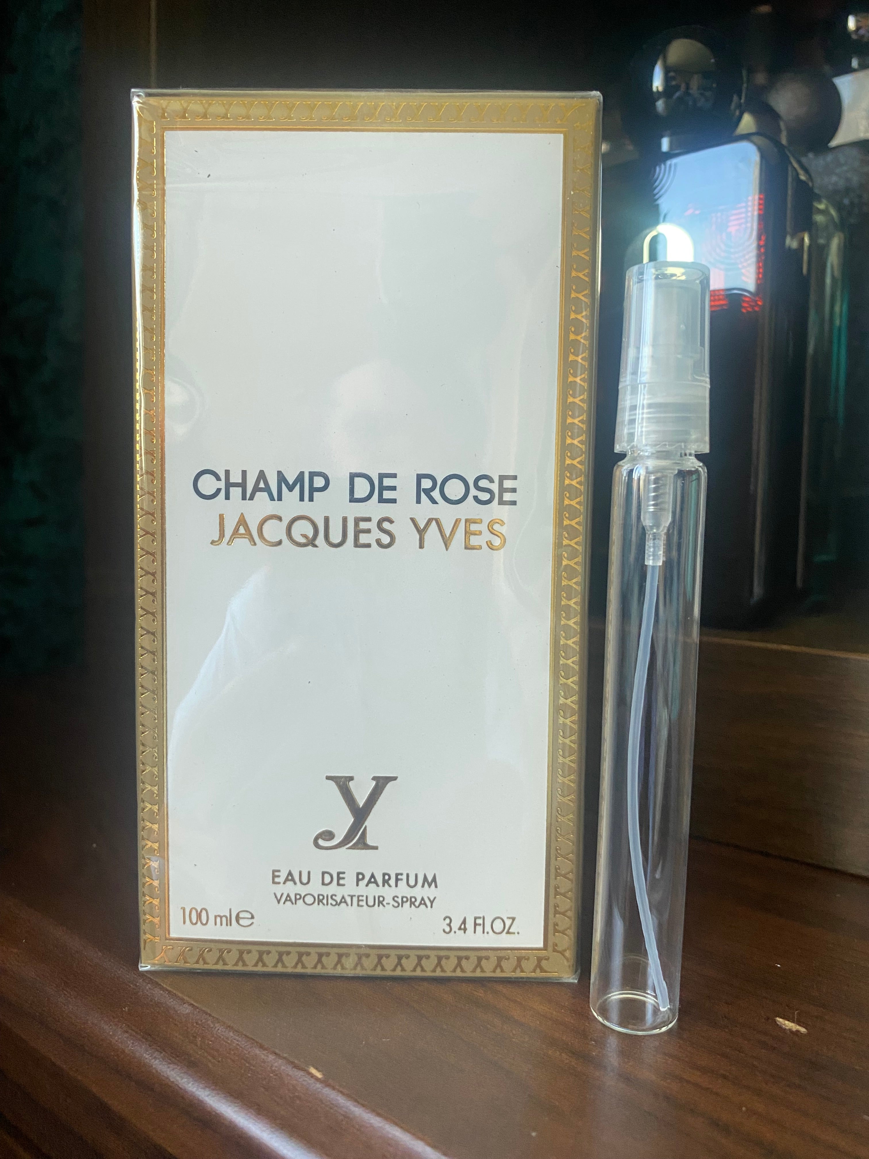 Fragrance World - Jacques Yves Champ De Rose, 10ml Decant